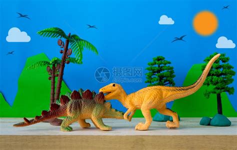 野生模型背景的恐龙战斗场高清图片下载-正版图片302391755-摄图网