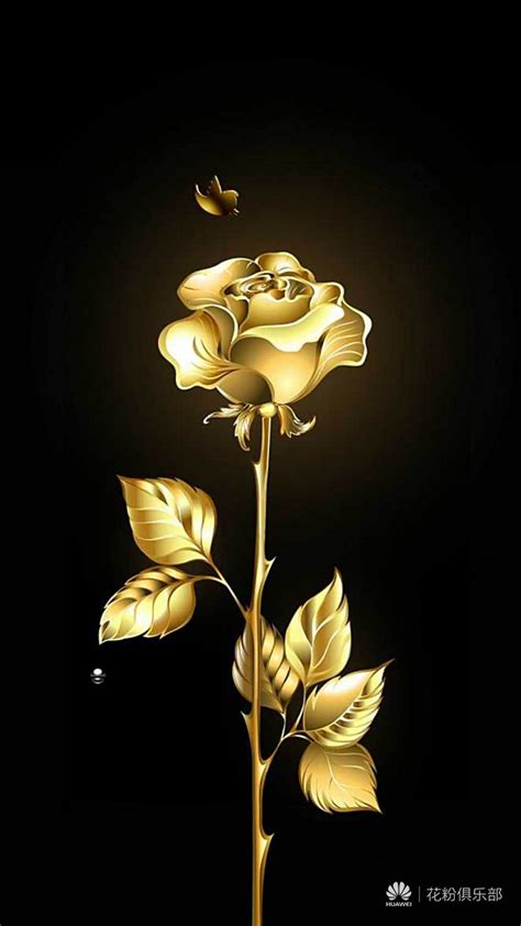 金箔玫瑰花花朵图片免费下载 - 觅知网