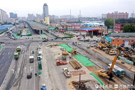 济南二环东高架路北端拆除即将完成，未来将对接新黄河大桥_齐鲁_进行_桥梁
