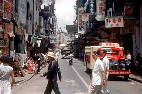 Red，一组上世纪五十年代的香港街景|街景|香港|世纪_新浪新闻