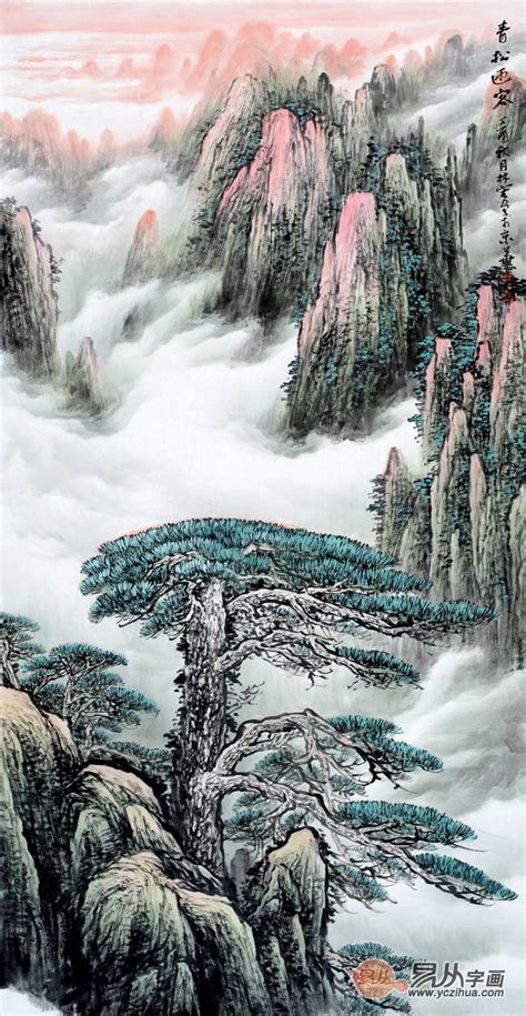 刘开豪日记:国画山水画《山水图》，传统国画艺术，祖国大好山河，处处是风景_兴艺堂