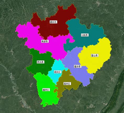 四川南充下辖的9个行政区域一览