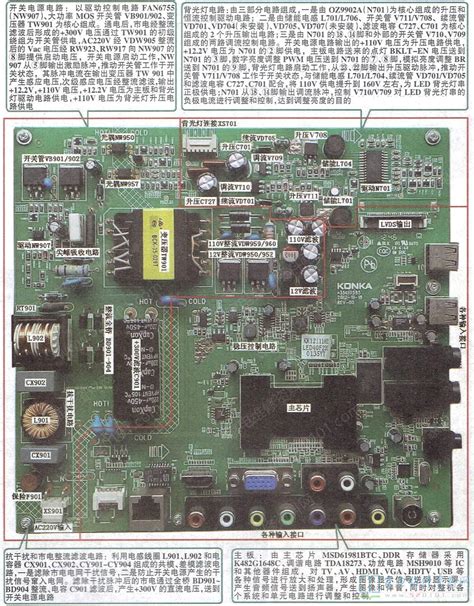 康佳LED40F2200液晶电视二合一板电路原理图与故障维修 - 家电维修资料网