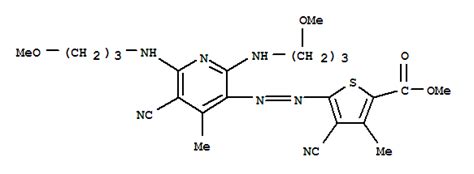 72968-71-9 4-氰基-5-[[5-氰基-2,6-二[(3-甲氧基丙基)氨基]-4-甲基-3-吡啶基]偶氮]-3-甲基-2-噻吩羧酸 ...