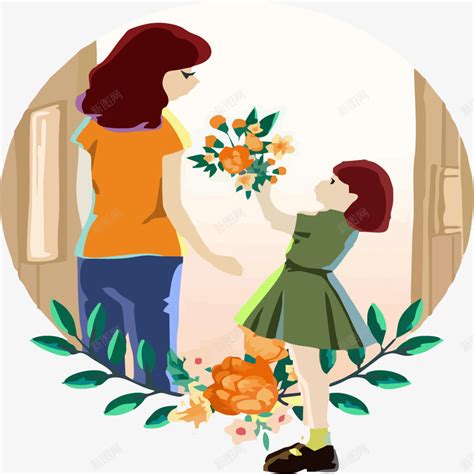 送给母亲的花朵矢量图png图片免费下载-素材7NJkgaeaj-新图网