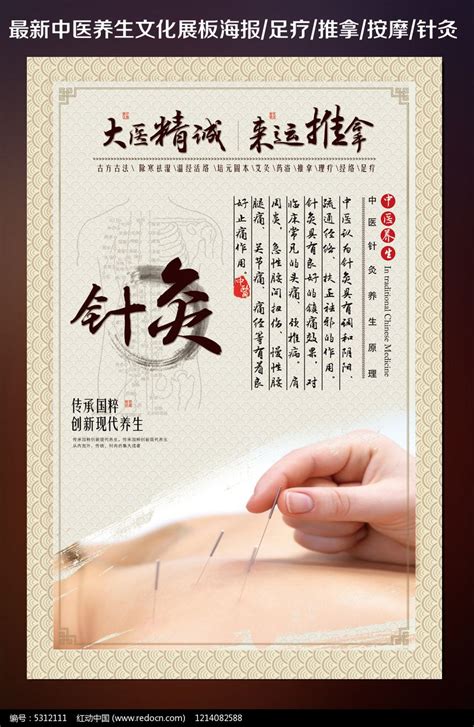 中医针灸养生宣传文化海报图片下载_红动中国