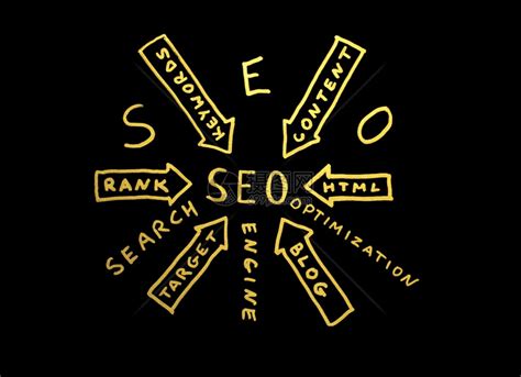 搜索引擎优化 (SEO) 概念高清摄影大图-千库网