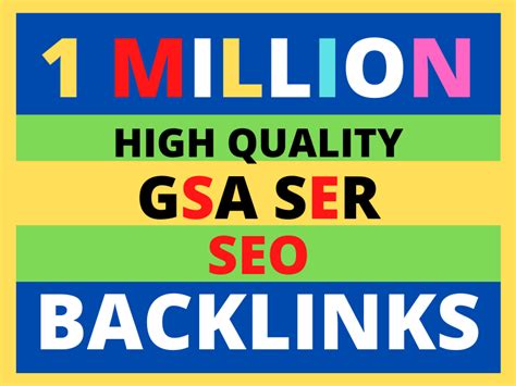 800,000 dofollow SEO GSA SER Powerful backlinks for seo rankings for $4 ...