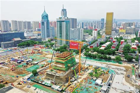 五一广场首义门主体工程正在建设中-太原新闻网-太原日报社