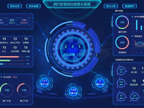 上海闵行区级综治信息化系统_50度C-站酷ZCOOL