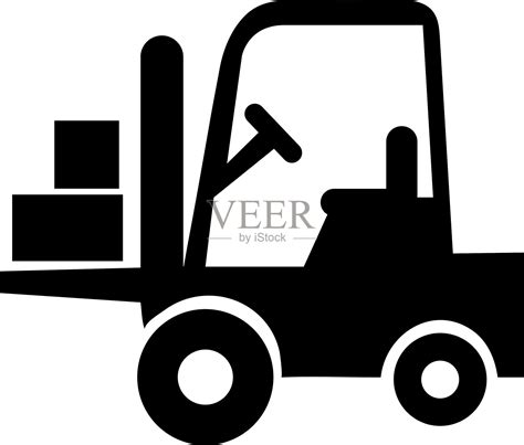叉车图标来自运输物流和插画图片素材_ID:425946548-Veer图库