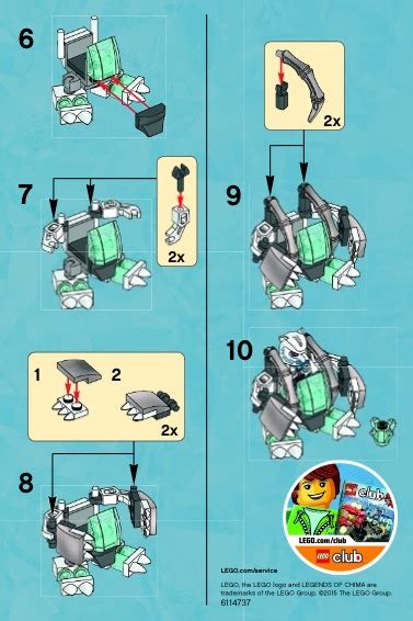 LEGO 30256 Ice Bear Mech Instructions, Legends of Chima