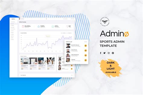 体育运动管理系统后台界面设计模板 Sports Admin Dashboard UI Kit – 设计小咖