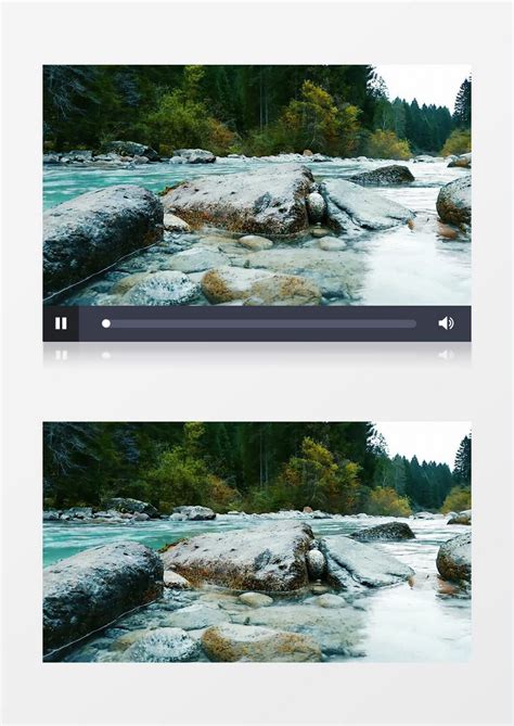 实拍郊外小溪潺潺的流水实拍视频素材模板下载_小溪_图客巴巴