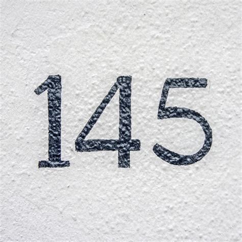 3D 145 number font alphabet. White 3D Number 145 with yellow background ...