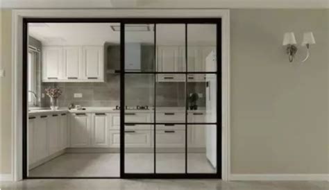 TATA木门效果图 象牙白JOBL-001现代风格实木玻璃厨卫门图片-门窗网
