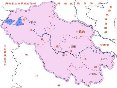 果洛藏族自治州地图 果洛藏族自治州行政区划地图 果洛藏族自治州辖区地图 果洛藏族自治州街道地图 果洛藏族自治州乡镇地图