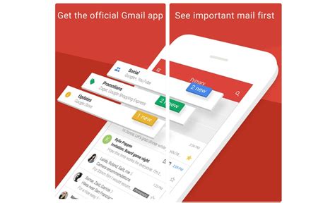 Gmail app for Android now supports more inbox types
