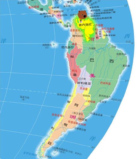 拉丁美洲地图图片
