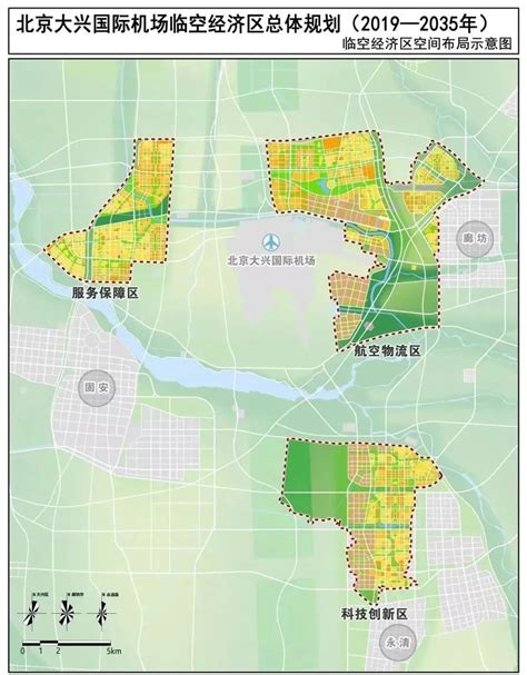 廊坊市城市总体规划（2016-2030年）高清大图（文安是生态区）_空间结构