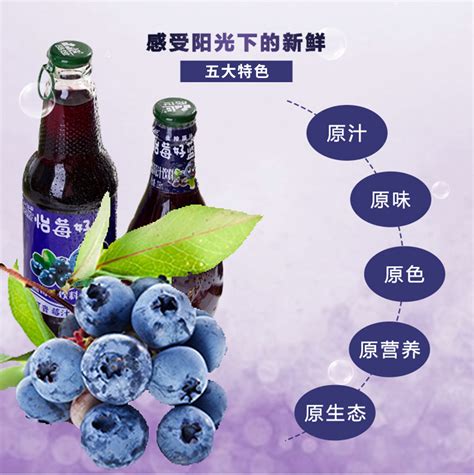 蓝莓果汁300mlx8-伊春市蓝韵森林食品有限公司