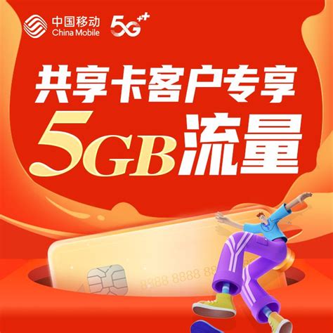 【中国移动】全家享套餐共享卡客户专属-5GB国内流量月包_网上营业厅