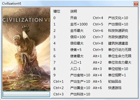 文明6修改器_文明6二十四项修改器 绿色中文版-开心电玩