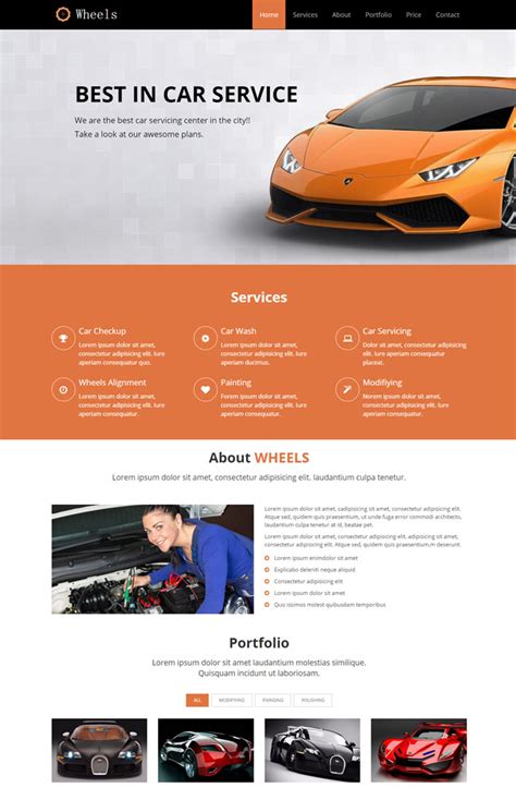 豪车车友俱乐部网页模板是一款单页大气的汽车维修展示网站模板下载。_金屋文档