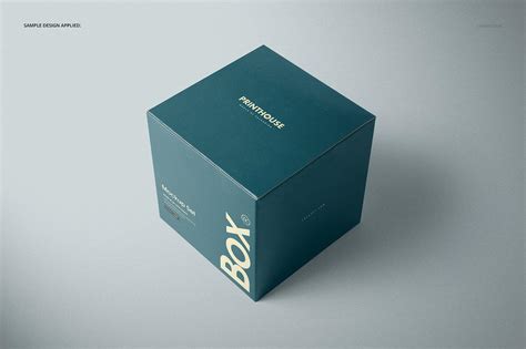 包装样机方形礼品盒设计-变色鱼