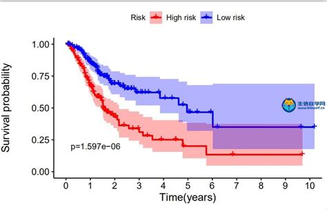 TMB与免疫细胞浸润联合分析风险生存曲线和ROC曲-生信自学网
