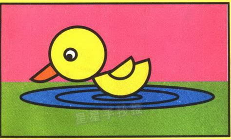 手绘卡通鸭子在池塘游泳元素PNG图片素材下载_手绘PNG_熊猫办公