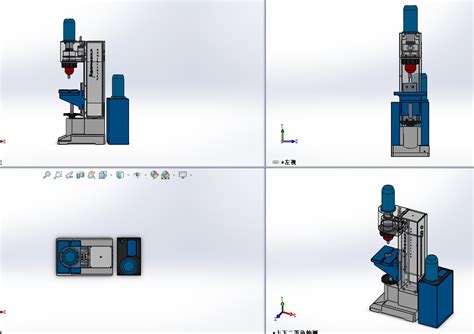液压台式铆接机旋铆机3D模型图纸 Solidworks设计 – KerYi.net