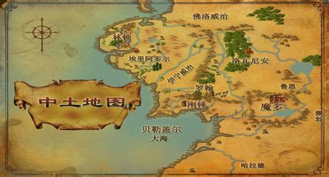魔戒中土地图图片