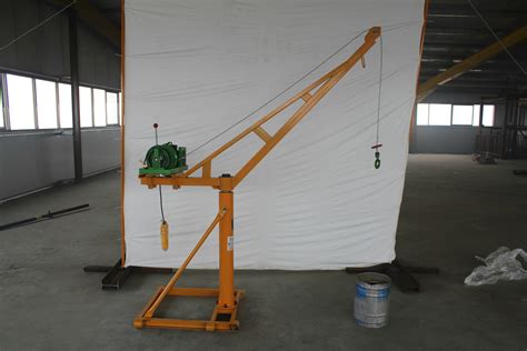 可移动YLD半自动全电动单臂吊车可折叠 电动旋转单臂吊机1吨 小型-阿里巴巴