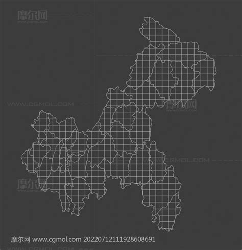 重庆市地图三维模型,可拆分,多种格式_其他场景模型下载-摩尔网CGMOL