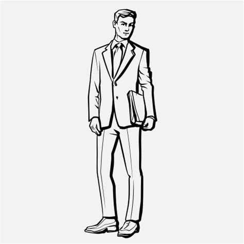 Young fashion male model in suit Royalty Free Vector Image