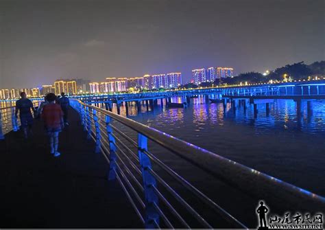汕尾市民网-品清湖滨海公园段栈桥组装将竣工