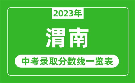 2023年渭南中考录取分数线_渭南市各高中录取分数线一览表_4221学习网