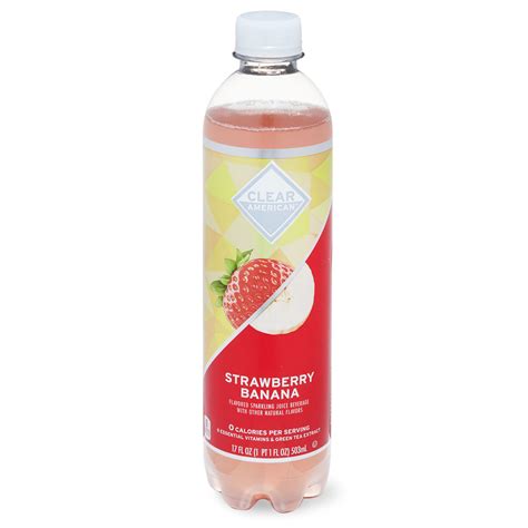 Clear American Strawberry Banana Sparkling Juice Beverage, 17 fl oz - Walmart.com ...