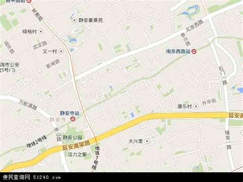 南京西路地图 - 南京西路卫星地图 - 南京西路高清航拍地图