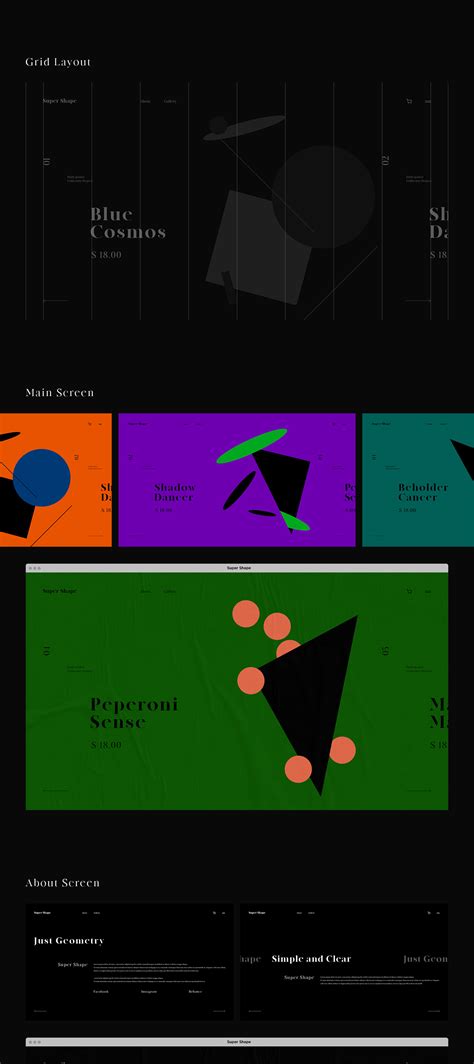 几何图案网站设计 - 16图库素材网