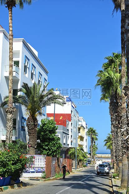 摩洛哥海滨城市丹吉尔街景高清图片下载-正版图片501198666-摄图网