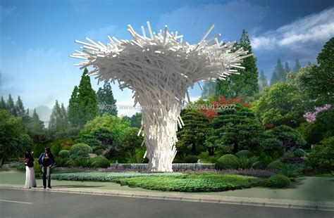 生态树雕塑设计3D模型,雕塑角色,动画角色下载,摩尔网(CGMOL)