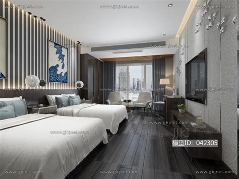 日式风格宾馆3D模型素材3dmax免费下载_红动中国