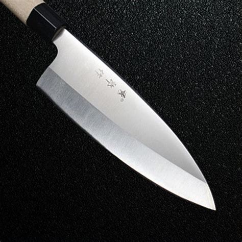 大马士革钢 鱼生刀 黑檀彩木柄 日式寿司料理刀 厨师切肉刀具-阿里巴巴