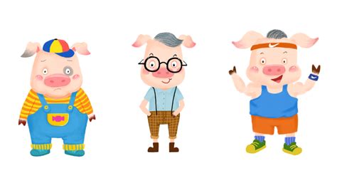 三只小猪|插画|儿童插画|多肉哇 - 原创作品 - 站酷 (ZCOOL)