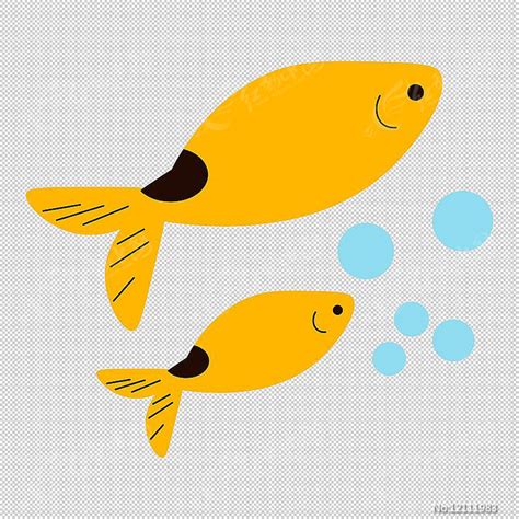 卡通小黄鱼鱼类图片下载_红动中国
