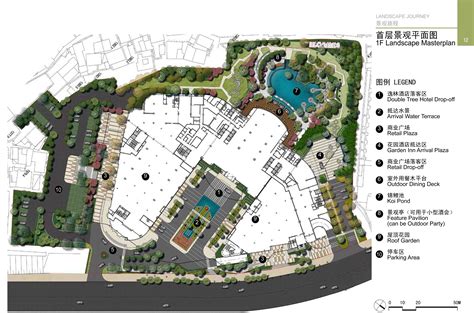 安顺市职业技术学院教学楼屋顶景观花园平面设计CAD图纸_花园绿地_土木在线