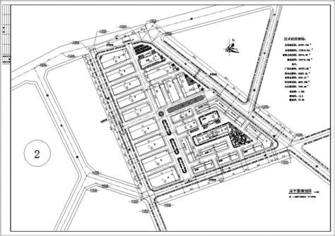 黔西南某工业城规划建筑设计图（共2张）_工业仓库_土木在线