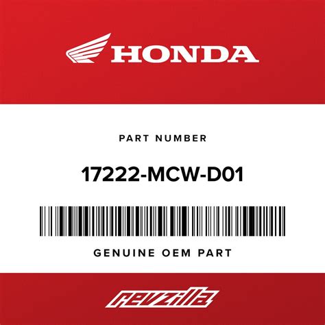 Honda 17222-MCW-D01 DUCT, AIR CLEANER - RevZilla